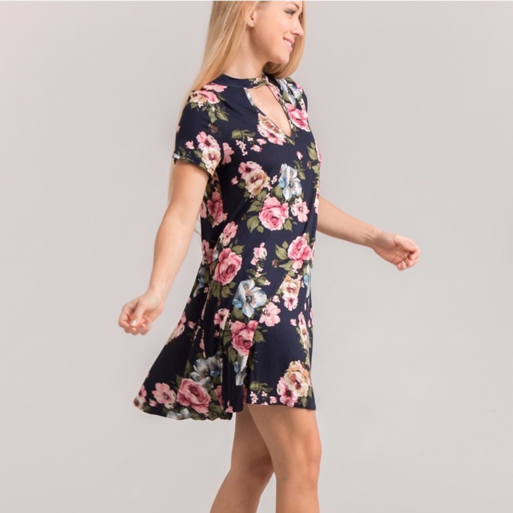 ✨Floral Choker Swing Dress - Picture 4 of 4